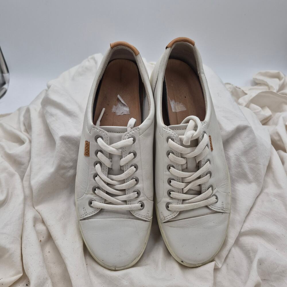 Ecco Soft 7 leather white Sneakers Women's size 40 US 9-9.5
